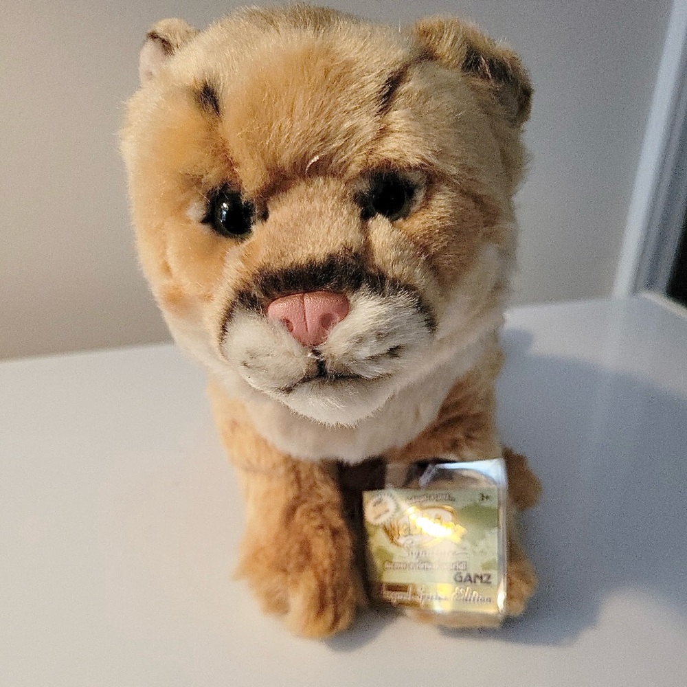 Webkinz Signature Cougar New With Unused Tag & Code Endangered Species Series
